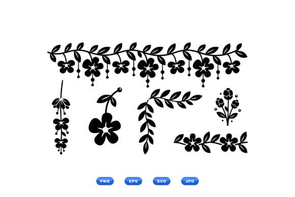 Boho Floral Garland Clipart Review