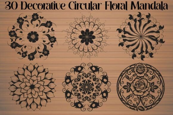 Decorative Circular Floral Mandala