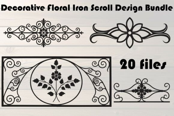 Decorative Floral Iron Scroll Design