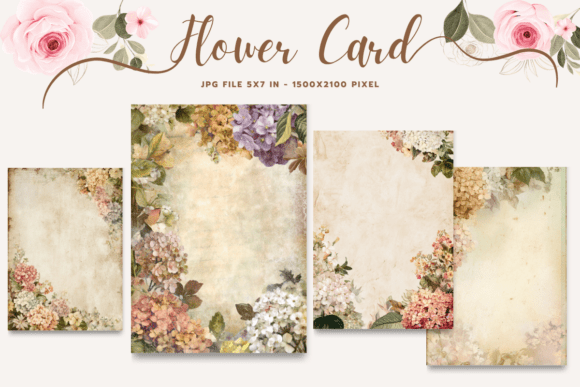 Flower Card Floral Greeting Postcard_12