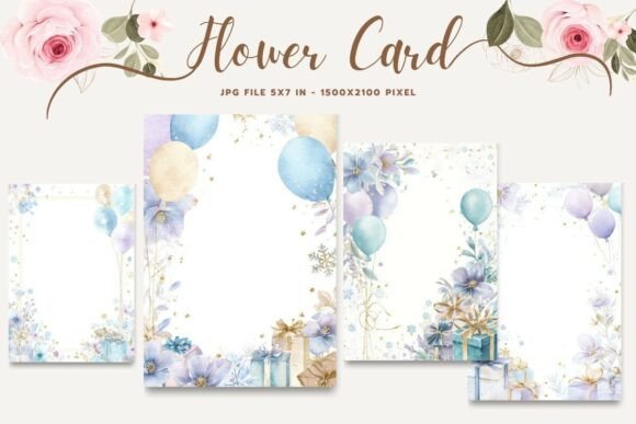 Flower Card Floral Greeting Postcard_24