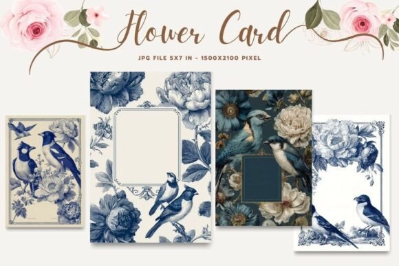 Flower Card Floral Greeting Postcard_26