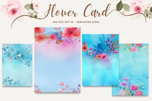 Flower Card Floral Greeting Postcard_33