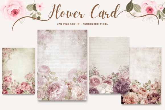 Flower Card Floral Greeting Postcard_9