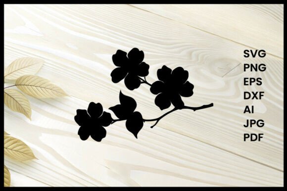 Spring Floral Theme Silhouette