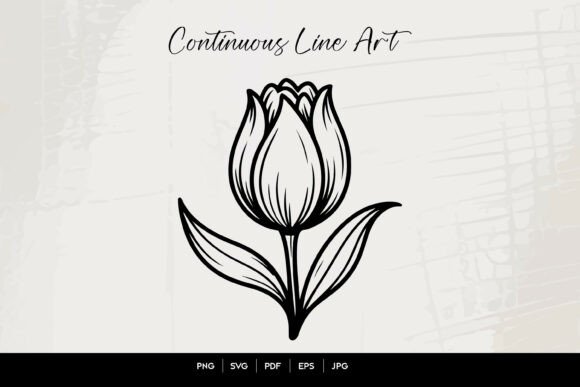 Tulip Flower Line Art Review
