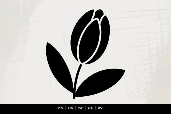Tulip Silhouette Line Art Review